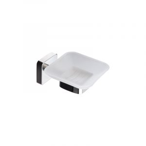 Σαπουνοθήκη γυάλινη χρωμέ QUATTRO KARAG