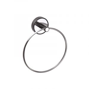 Πετσετοκρεμάστρα κρίκος μαύρη OPTIMO KARAG