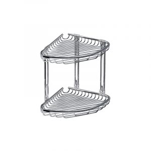 Γωνιακό καλάθι σχαρωτό διπλό χρωμέ RETI 21x21x27cm KARAG