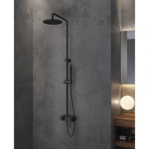 Μπαταρία σταθερού ντους μαύρη ματ ANDARE KARAG