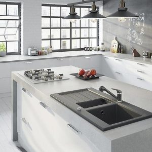 Μπαταρία κουζίνας με αποσπώμενο ντους FREYA FERRO