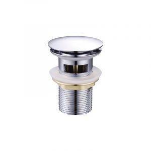 Βαλβίδα νιπτήρος με υπερχείλιση και σατινέ καπάκι KARAG