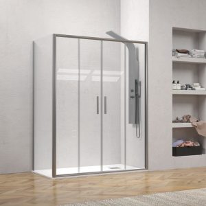 Καμπίνα ορθογώνια με δύο σταθερά κρύσταλλα EFE 600 2×NP-10 KARAG