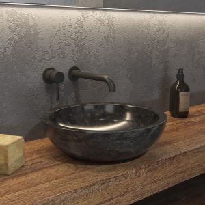 Νιπτήρας επικαθήμενος πέτρινος ELENA NERO KARAG