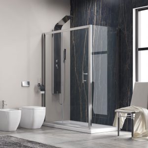 Καμπίνα ορθογώνια με δύο σταθερά κρύσταλλα FLORA 500 2×SN-10 KARAG