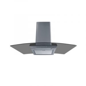 Επίτοιχη καμινάδα κουζίνας με διάφανο κρύσταλλο KAMINOX 180w KARAG