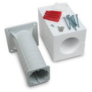 Kιβώτιο τοποθέτησης πρίζας σε εξωτερική θερμομόνωση με ασφάλεια