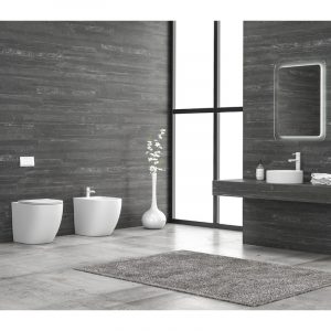 Μπιντέ δαπέδου λευκό ματ MILOS KARAG