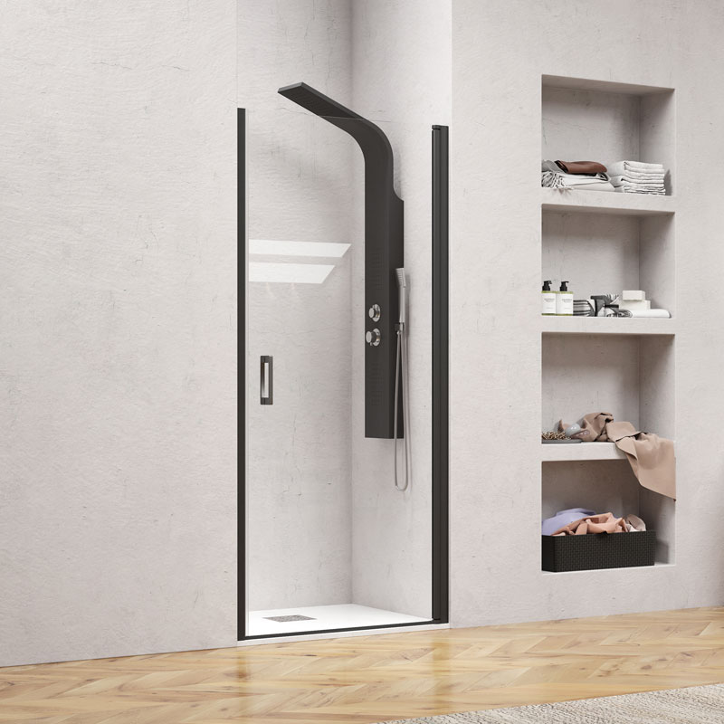 Καμπίνα τοίχο σε τοίχο NERO PIVOT PORTA KARAG - Image 2