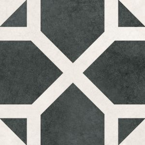 Πλακάκι RETRO Geo Black KARAG