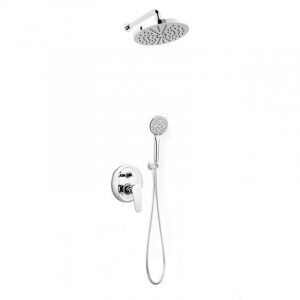 Σετ μπαταρίας εντοιχισμού ντους με μίκτη 4 δρόμων ROTONDO FERRO