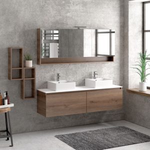 Καθρέπτης ανοιγόμενος με τρείς πόρτες & ράφι SPACE KARAG