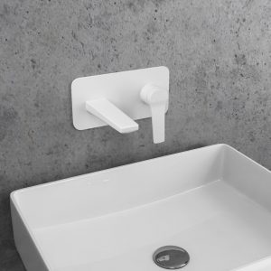 Μπαταρία νιπτήρος εντοιχισμού λευκή ματ ANDARE KARAG