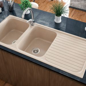 Νεροχύτης κουζίνας διπλός WOLF 500 ELLECI